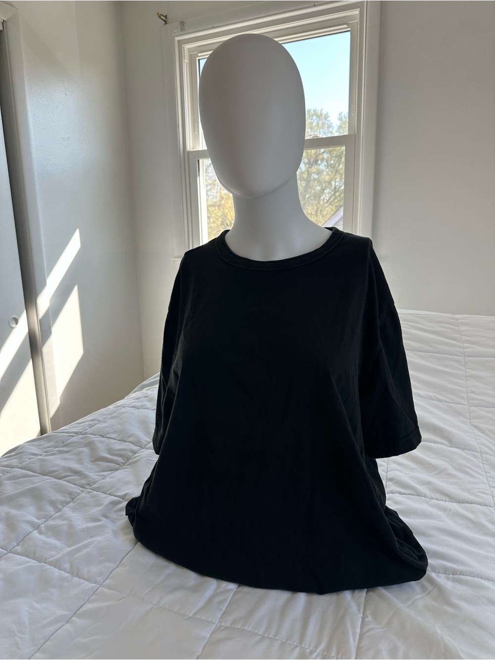 Black Crewneck Tee - Classic Casual Top